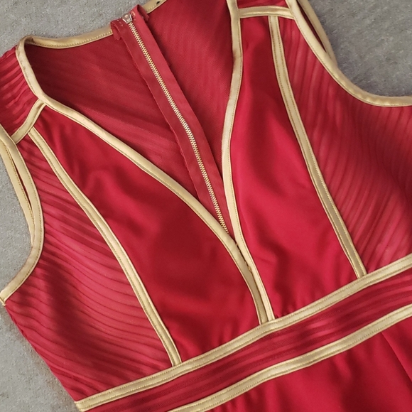 Red & Gold Dress - Picture 6 of 6